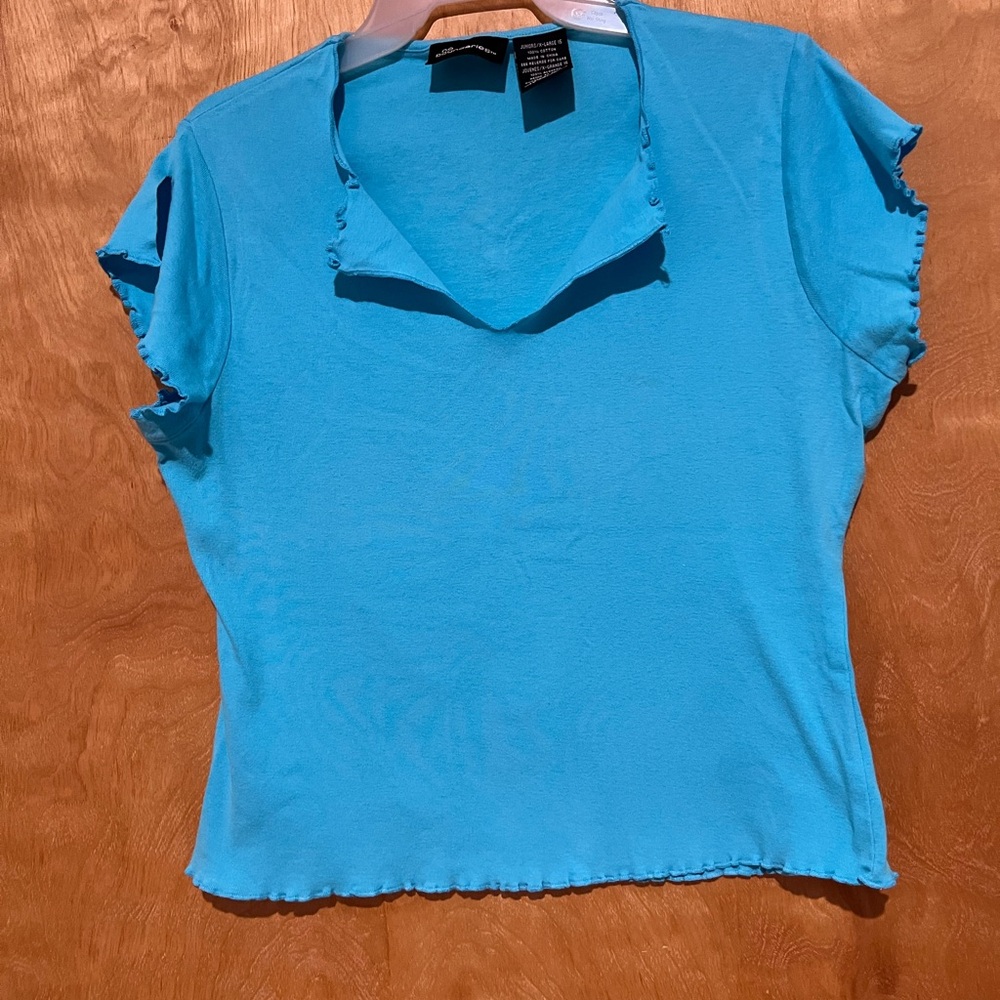 Blue Women's 100% Cotton Top Sz.XL